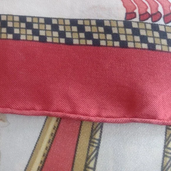 Hermès Silk Scarf Harnais Français 90cm Vintage - Picture 4 of 16